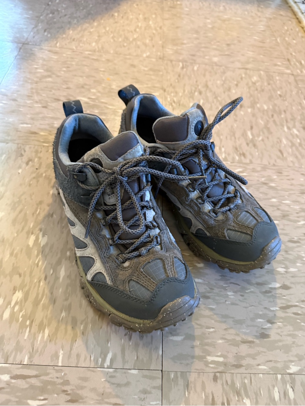 Merrell Men's Olive Gray Trail Hiking Shoes